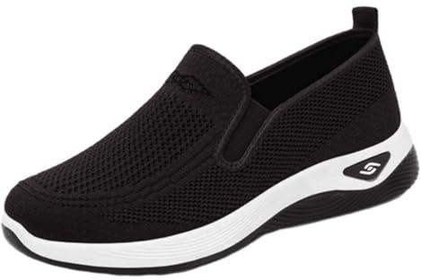 Zapatillas Mujer Sin Cordones Zapatos Ortopédicos Ligeros de Suela Blanda Casuales Transpirables Alpargatas Antideslizantes Suave Moda Casual Oficina Zapatillas Deportiva Cómodos Mayor Calzado