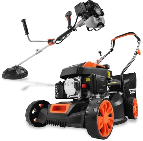 Bundle Tondeuse à Gazon à Essence FX-RM4180 & Débroussailleuse à Essence FX-MS125