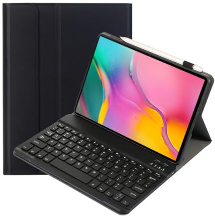 leleyo Funda con Teclado para Samsung Galaxy Tab A 10,1 (T510/T515) Funda QWERTY magnético extraíble para Galaxy Tab A(2019),Negro