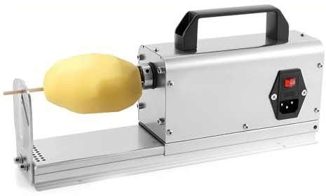 PRECISTECH Cortadora Eléctrica De Verduras ，cortadora De Patatas En Espiral, Hoja De Acero Inoxidable 304, Máquina Automática De Patatas Para Uso Doméstico Y Profesional