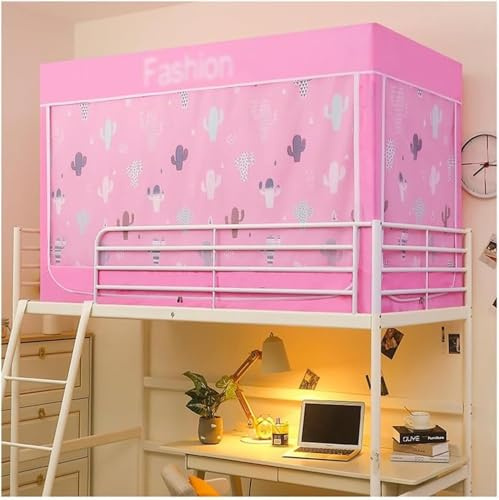 JuanNest Tragbares Dream-Bett-Zelte Mit Moskitonetz,Bettzelt,Vorhang Hochbett,Betthimmel Für Etagenbett,Verdunkelung Privatsphäre Für Erwachsene Und Kinder,Atmungsaktive Vorhänge H,190 * 90 * 110cm