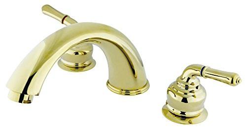 Kingston Brass KB362 Magellan Roman Tub Faucet, Polished Brass,8-Inch Adjustable Center