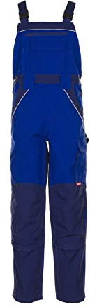 Planam 2521044 Plaline Latzhose, Kornblau/Marine, Größe 44