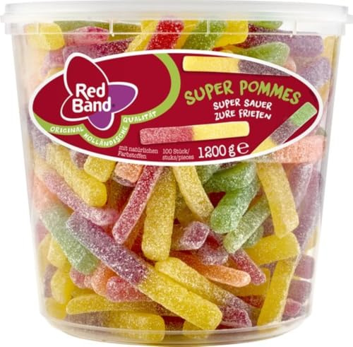 Red Band Pommes super sauer Fruchtgummi, 293161, 3 x 1.2 kg