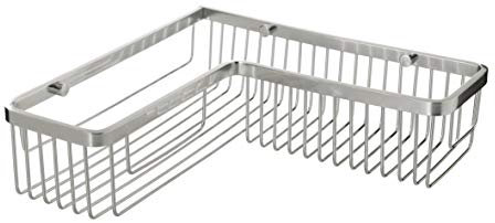 Tatay Estanteria Ducha Esquina Rectangular Aluminio | Incluye Tornillos | Compatible Sistema Sin Taladro (Quick Fix) | Resistencia Humedad | Moderno | Fácil Drenaje | 30x8,5x30 cm - Modelo Aluminium