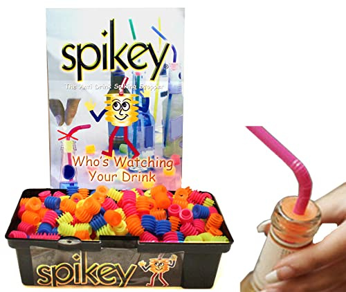 SPIKEY Anti-Drogen-Vergewaltigungs-Flaschenverschluss für Bars, Clubs, Kneipen, Spiking-Schutz (500 x Spikey Flaschenverschlüsse)