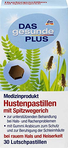 DAS gesunde PLUS Hustenpastillen mit Spitzwegerich, 30 St Medizinprodukt