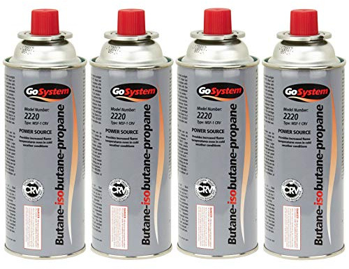 GoSystem Butane Gas Pack 4 Gray