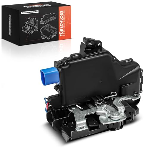 Frankberg Türschloss Stellmotor Hinten Links 6-Polig 3B4839015AN | Kompatibel mit Polo 9A 9N, Fabia I Praktik 6Y5, Polo Stufenheck 9A2 9A4 9A6 9N2, Fabia I 6Y2, Fabia I Combi 6Y5, Cordoba 6L2