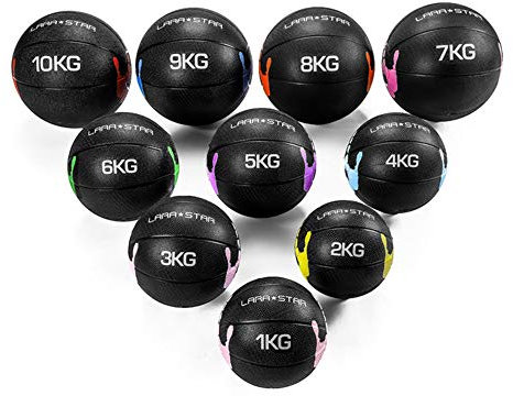 Hua Medizinbälle Fitness Medizin Ball, Gummiball, Sportstudio Im Hause Muskelkrafttraining Ball, Gravity Balance Ball, 1kg, 2kg, 3kg, 4kg, 5kg, 6kg, 7 Kg, 8 Kg, 9 Kg, 10 Kg (Size : 4kg/8.8lb)