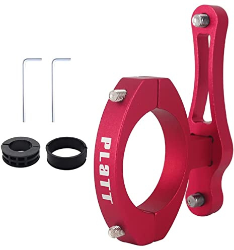 PLATTBK Adaptateur Porte Bidon Velo,Support Adaptateur pour Porte Gourde VTT en Alliage d'Aluminium,Porte Bouteille à Pince pour Vélo étagère de Guidon