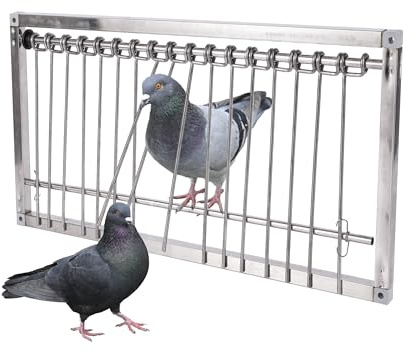 TOHONGADON Stainless Steel Pigeon Trap Door, Pigeon Door, 50 X 26 cm