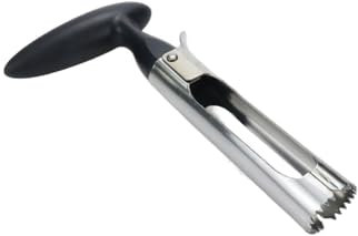 Bisbai Apple Corer Remover, Apple Corer Tool Easy to Use & Clean, Stainless Steel Durable Apple Corer Remover for Home & Kitchen with Sharp Serrated Blade - Black