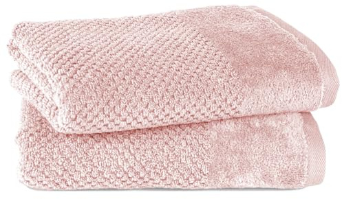 Pure Label Handtuch 50x100cm 2er-Pack aus 100% Baumwolle - Rosa | Waschbar bis 60°C, trocknergeeignet - weich & saugstark