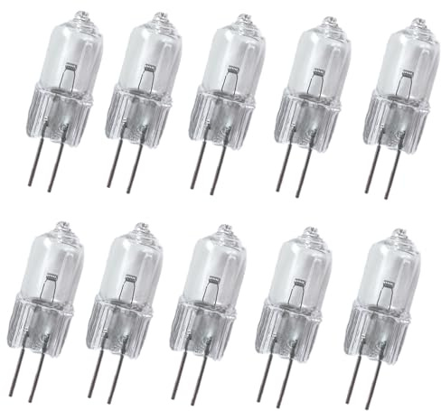 WYLIELAMSH Halogenstrahler 10 Stück G4 Eingesetzte Perlen Kristalllampen Halogenbirne Innenbeleuchtung Glühbirnen G4 12V,10W