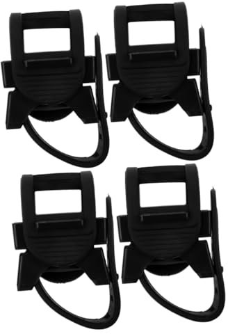 minkissy 4 Stück Krückenstütze Stockhalter für Wanderer leichter Stockhalter krückenhalter zubehör Gehstock eine Armatur Stockhalter für Rollstuhlfahrer Rollstuhlstockhalter