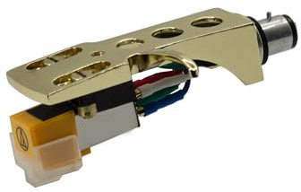 My Needle Store AT91+HSG - High Quality Mounted Cartridge Assembly, Compatible with most 1/2'' SME Connector Turntable With a Curved Tonearm