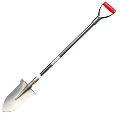 Robuste Wurzelspaten mit Wurzelsäge – Schwerer Gartenspaten zum einfachen Graben, ergonomischer Griff & breite Trittkante für Harte Böden und schwierige Untergründe