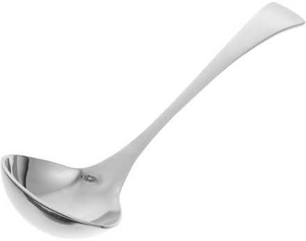 LIGIGWASH 2piezas Cuchara Sopera Inoxidable Unidades Mango Para Sopa Salsa Té Aceite Cocina