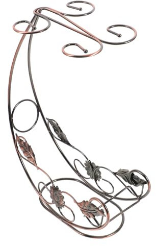 ULTECHNOVO Portabicchieri Da Vino Capovolto in Ferro Vintage Espositore Da Tavolo Sospeso Per Bicchieri Porta Bicchieri Decorativo Per Casa Bar e Ristorante Supporto Scolabicchieri