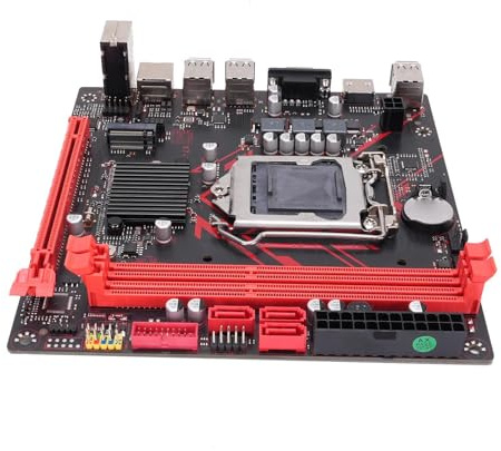 Bewinner H61 LGA 1155 ATX Gaming Motherboard per I3 I5 I7 2a 3a Gen, Xeon E3 V2, Dual DDR3 Slots, M.2 SATA, HDMI VGA, PC Madono per Computer