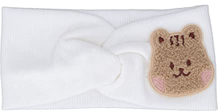 Tbest Mjuk Bomull Baby Pannband Elastiska Design Tecknad Mönster Baby Hårband för Barn, Hudvänligt Material för Spädbarn, Lämpligt för Småbarn (Vit)