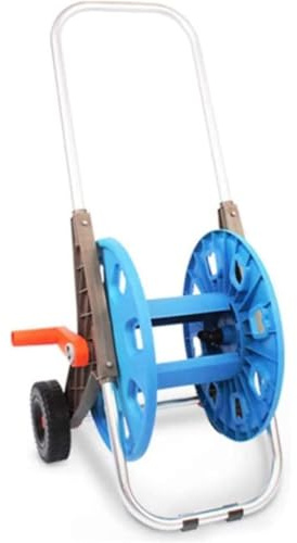 Heavy Duty Garden Hose Reel Cart with 2 Wheels, Portable Storage Rack for Easy Watering and Pipe Management, Holds Up to 60m of Water Pipes