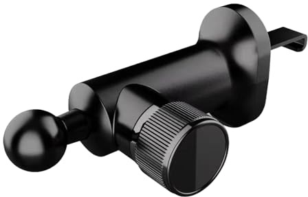Soporte para teléfono de ventilación de coche, soporte de ventilación con rotación de 360°, soporte seguro para automóvil con brazos de gancho extendidos para navegación por smartphone en coches
