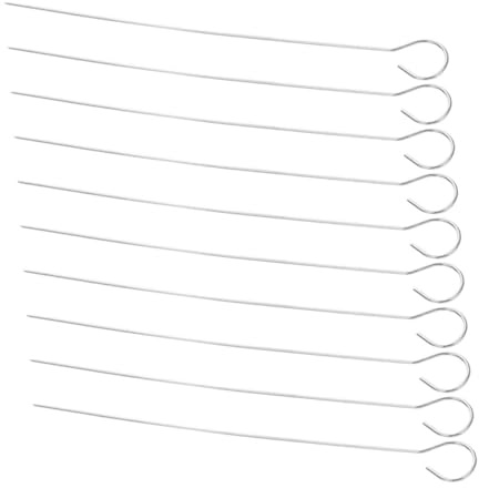 Homoyoyo 30 piezas Brochetas Acero Inoxidable para Barbacoa Pinchos Resistentes Reutilizables para Parrilla Accesorios para Asar Carnes y Verduras Multiusos