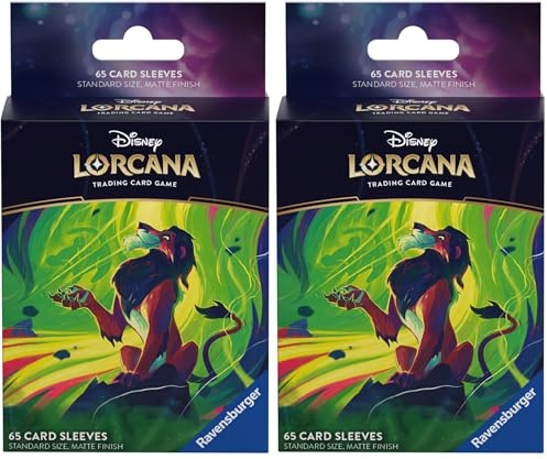 Ravensburger - Disney Lorcana Caja para Mazo de Scar, Juego de Mesa, Juego de Cartas, Juego de Estrategia, Juego Niños 8 Años o Más, Regalos Niños 8 Años, Accesorios (Paquete de 2)