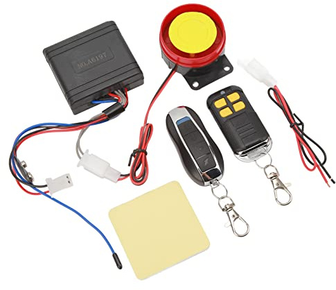 AKLOSIPY Kit d'alarme de Télécommande Universelle pour Moto, Système Antivol 12V pour Scooters et Motos