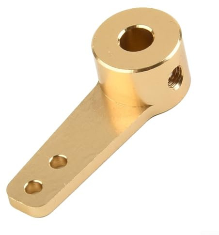 For RC Model Single Steering Rudder Tiller Arm with Aluminum Build Designed for Shaft Mounting on For RC Cars Boats and Motor Driven Applications (4.1mm)