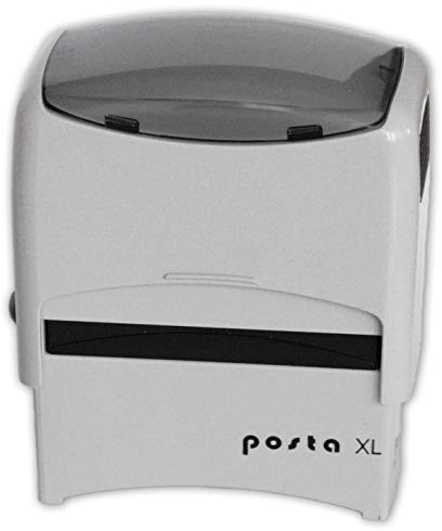 Stempel Posta Modell XL mit Ihrem Wunschtext, für bis zu 6 Zeilen Text, für zigtausend Abdrücke