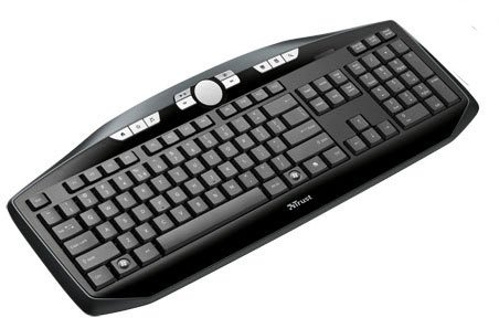Trust MaxTrack Wireless Deskset - Teclado (RF inalámbrico, Negro, Óptico, AA/AAA, Windows 7/Vista/XP)