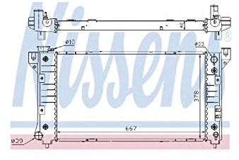 Nissens 60999A Radiatore per Raffreddamento per Motore