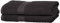 Amazon Basics paquete de 2 Toalla de baño, resistentes a la decoloración, 100 % algodón, suaves, absorbentes, (70 x 140 cm), Negro