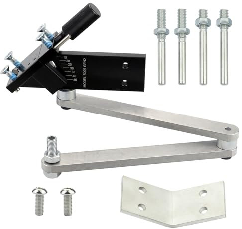 Aiguiseur de lame de tondeuse à gazon réglable de 15 ° à 45 ° pour la maison et le commerce - Kit d'outils pour lames de tondeuse à gazon professionnelles (pour tous les modèles d'aiguiseur 5005 Gen