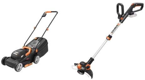 WORX - Pack Petits Prix Jardin - Tondeuse à Gazon + Taille-Haies sans Fil 20V (WG730E + WG163E.9)