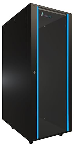 Armadio di rete da 19 pullici 37 U 600x1000 pannelli laterali rimovibili autoassemblati Armadio rack 19 pollici per UPS Switch vetro temperato nero Armadio rack per server