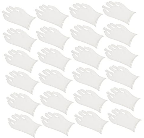 POPETPOP 12pair Cotton Heavy Duty Work Cleaning Gloves Safety Moisturizing