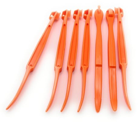Orange Peeler Tool (7 Pack) - Kitchen Citrus Peeler, Easy Grip Plastic Fruit Peeler, Kitchen Gadgets Orange Peel Remover Slicer Cutting Manual Citrus Peeler Kiwi Tool
