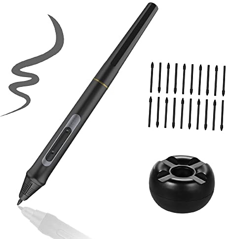 SIUKE stylo numérique Stylo numérique 8192 niveaux de pression stylet sans batterie avec support de stylo 20pcs Pen Nips pour BT-16HDT / BT-16HDK / BT-16HD / BT-22U MINI/BT-22UX tablette graphique