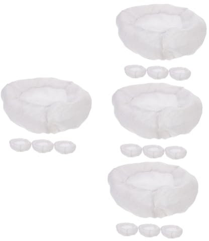 OUNONA 4sets Reusable Jar Lid Sourdough Bread Proofing Cover Jar Cloth Lid Storage Bottle Cover Glass 4pcs*4
