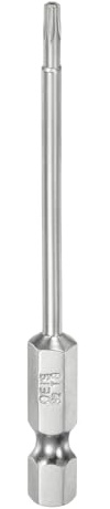 sourcing map Punta Torx di sicurezza T8 da 1/4 con gambo esagonale da 7,6 cm, in acciaio S2, magnetico, resistente alle manomissioni, cacciavite a stella con foro per punte da trapano per trapano per