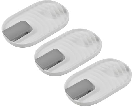Pot Lid Holder Foldable - Utensil Rest for Countertop While Cooking - Kitchen Spoon Rest for Stove Top - Spoon Holder for Kitchen Counter - Multifunction Kitchen Spatula Rack, 3 Pcs