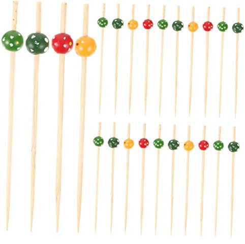 Mikinona 100 para Frutas y Cócteles, Brochetas Decorativas para Fiestas y Ocasiones, Resistentes y Prácticas