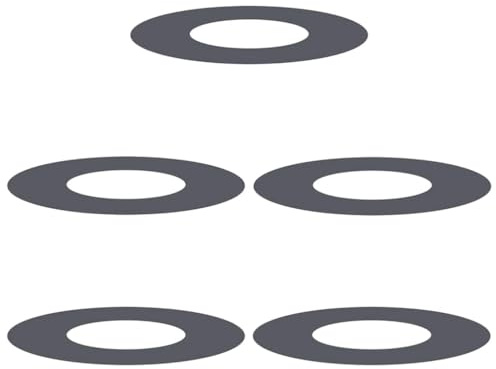 vidaXL geeignet für Flache Baumringe 5 pcs Anthrazit Ø30 / 60 cm Stahl, Moderne Garten- und Terrassendekoration, robuster Baumschutz, für den Garten, Wurzelschutz