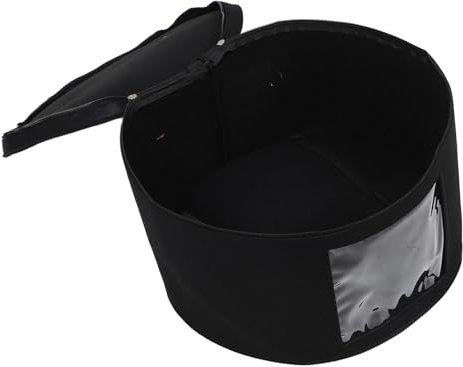 TOGEVAL Rund Hut Aufbewahrungsbox Mit Deckel Faltbarer Hut Organizer Für Damen Stapelbar Für Cowboyhüte Baseballkappen Und Reisenutzung Platzsparend Und Praktisch