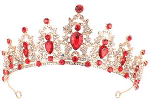 Healeved Couronne De Strass Diadème Coiffe Baroque Pour Bébé Couronnes Baroques Couronne D'Anniversaire Pour Femmes Accessoires De Mariage Pour Mariées Demoiselles D'Honneur