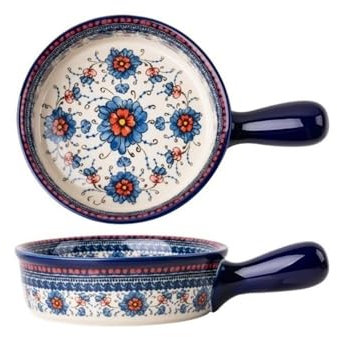 yixinzi-2024 Fuente para Hornear Horno de una Sola manija de 600 ml, Bandeja for Hornear, vajilla de cerámica Vintage, for el hogar Bandeja para Hornear